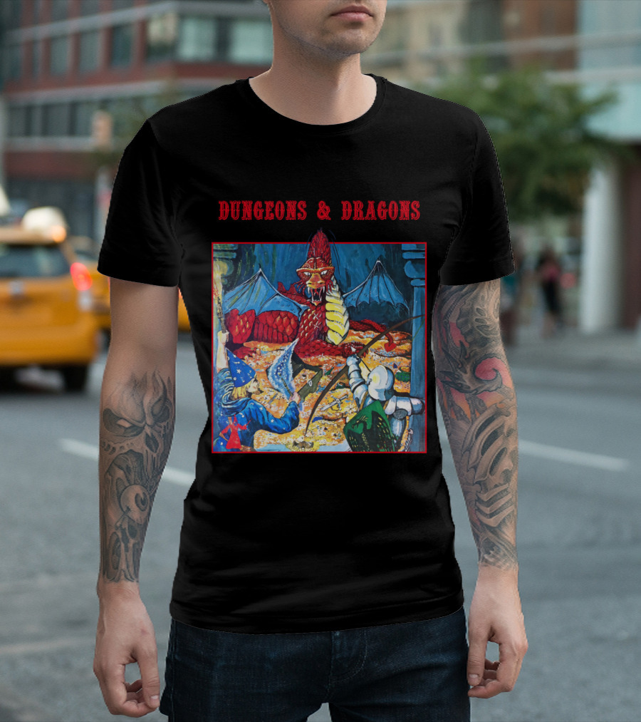 DUNGEONS And DRAGONS BASIC SET VINTAGE ILLUSTRATION ADVENTURE T-Shirt