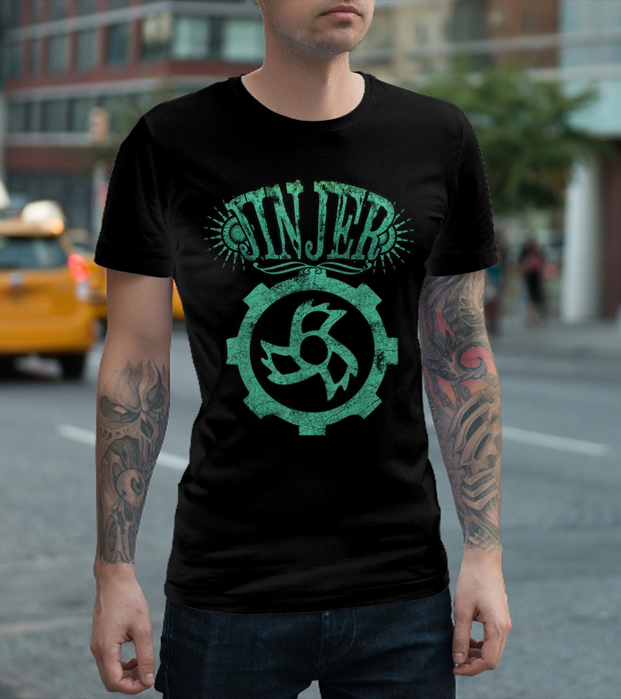 Jinjer Industrial Gear Deco Starburst T-Shirt