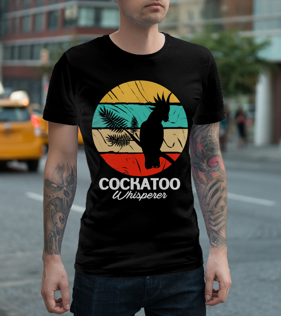 Cockatoo Whisperer Vintage Sunset Cockatiel T-Shirt