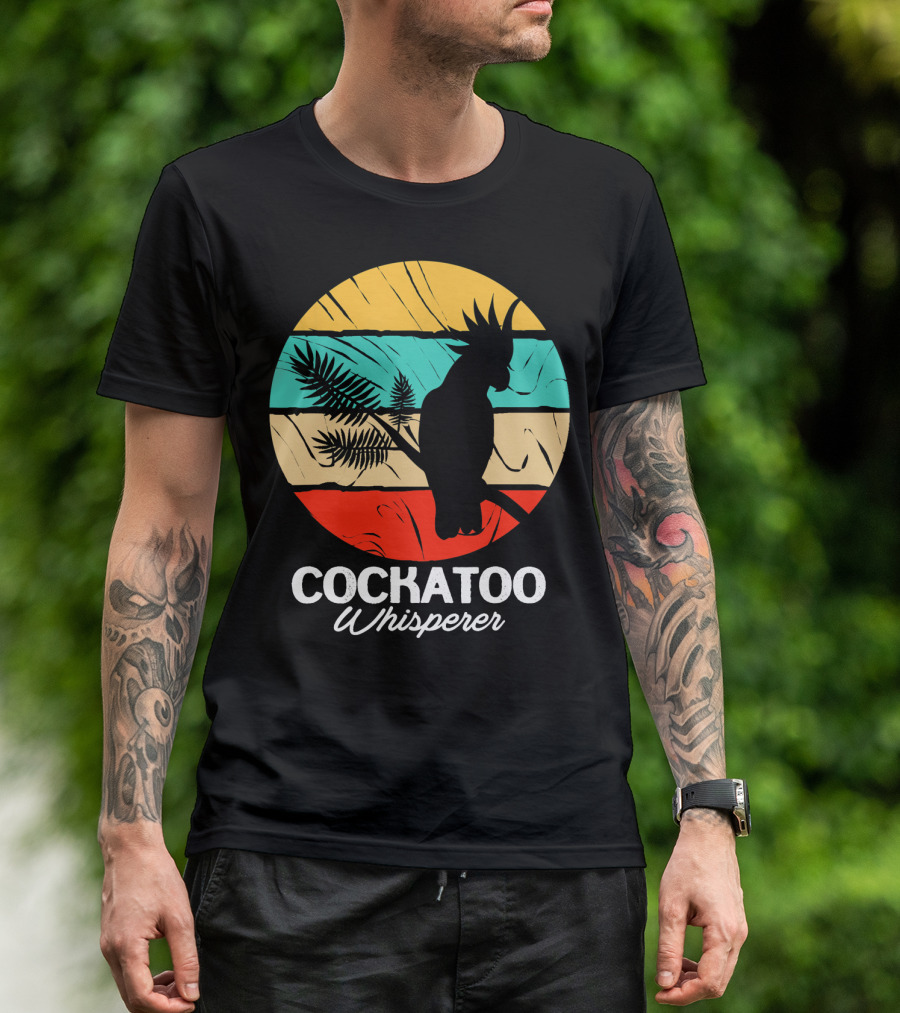 Cockatoo Whisperer Vintage Sunset Cockatiel T-Shirt