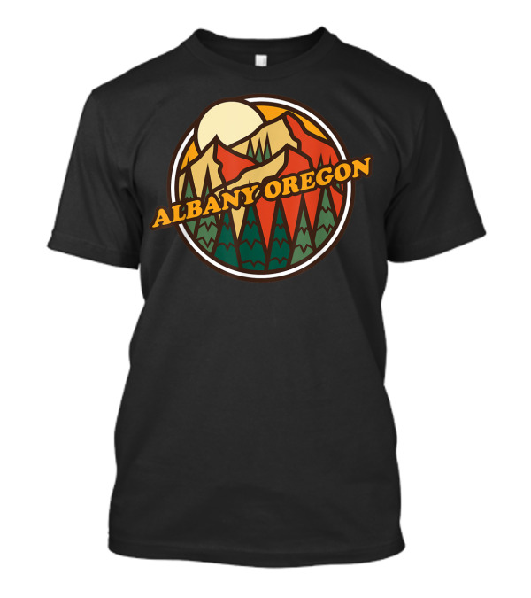 Albany Oregon Vintage Mountain Hiking Adventure T-Shirt