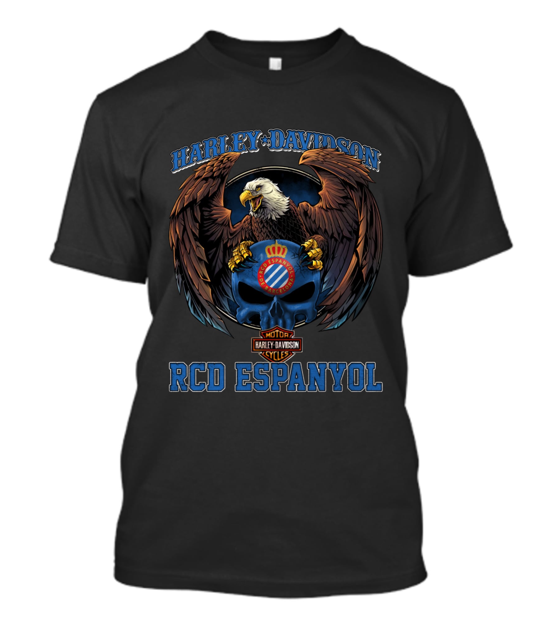 Harley Davidson Rcd Espanyol Eagle Crest T-Shirt