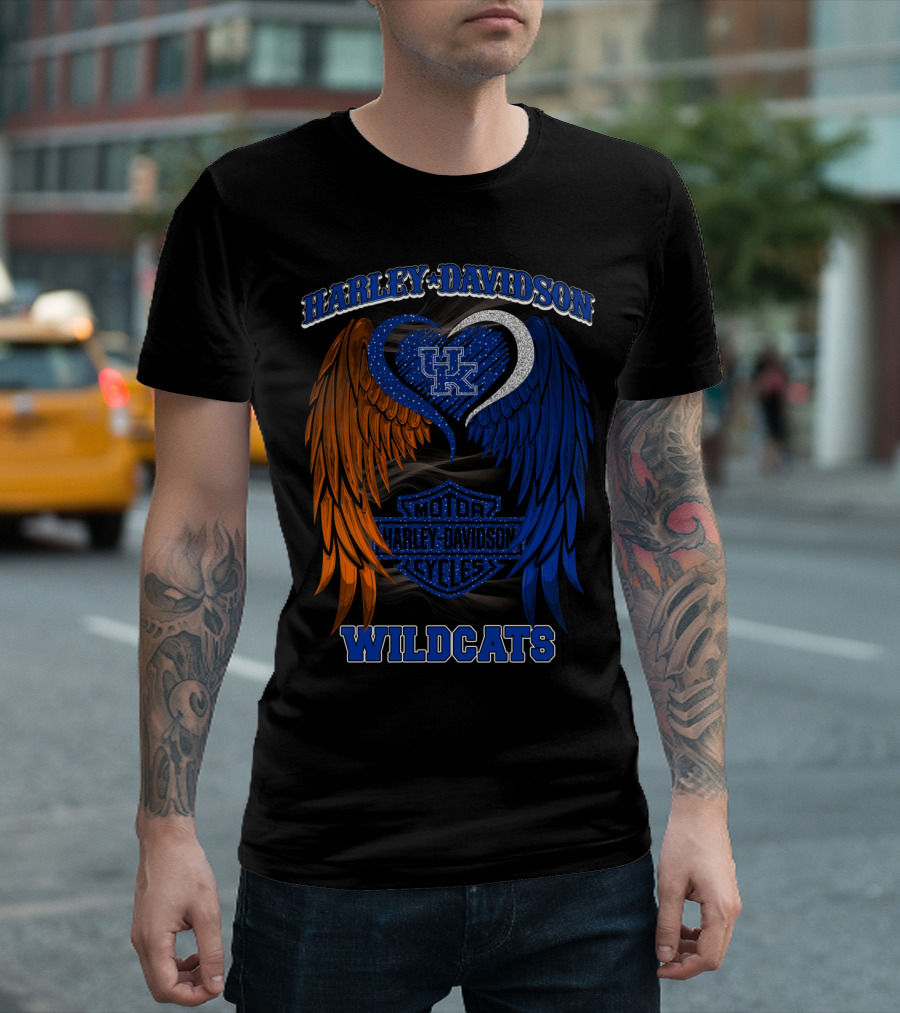 Harley Davidson Kentucky Wildcats Motor Cycles T-Shirt