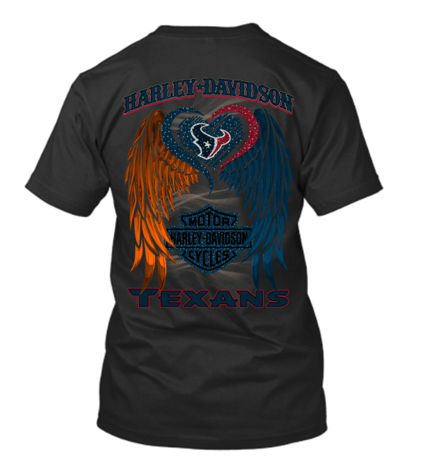 Harley Davidson Houston Texans Wings T-Shirt