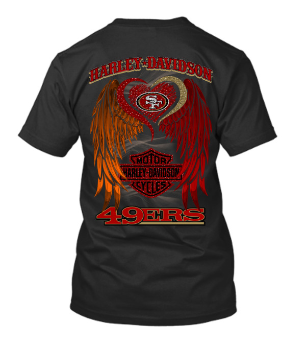 Harley Davidson Motor Cycles San Francisco 49ers T-Shirt