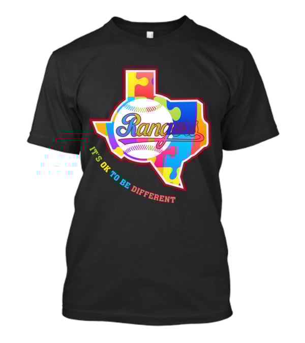 Texas Rangers It’s OK To Be Different Puzzle Baseball Texas T-Shirt