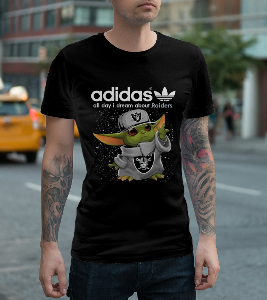 All Day I Dream About Raiders Yoda T-Shirt