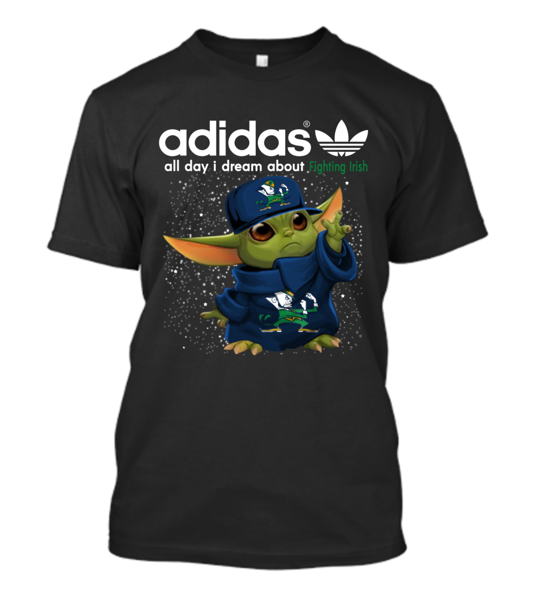 All Day I Dream About Yoda Fighting Irish T-Shirt