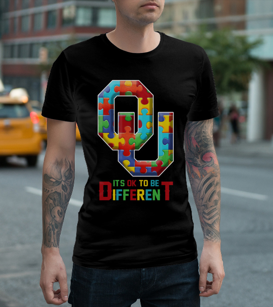 OU It's OK To Be Different Puzzle T-Shirt