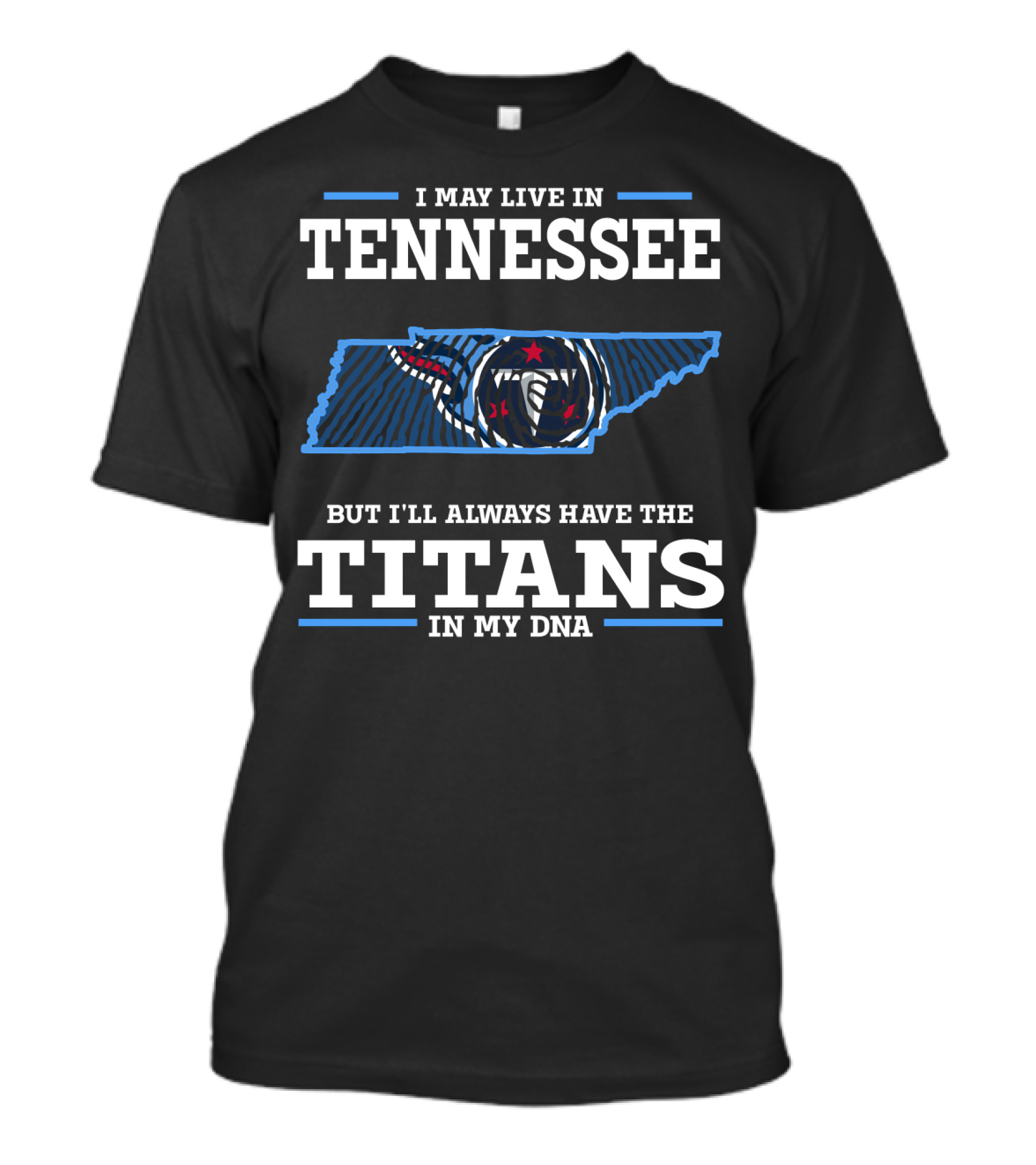 Tennessee Titans In My DNA Map T-Shirt