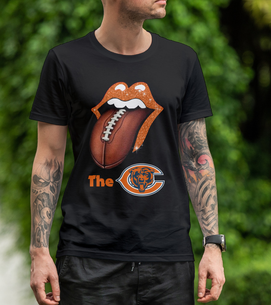 The Bears Football Lips T-Shirt