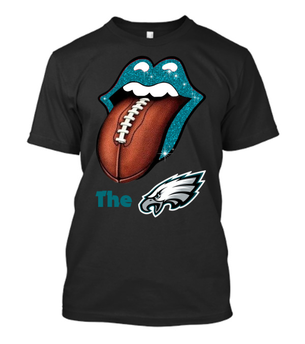 The Smile Eagles Tongue Football Philadelphia Eagles T-Shirt