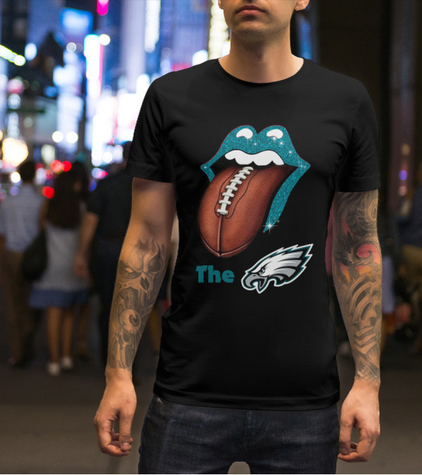 The Smile Eagles Tongue Football Philadelphia Eagles T-Shirt