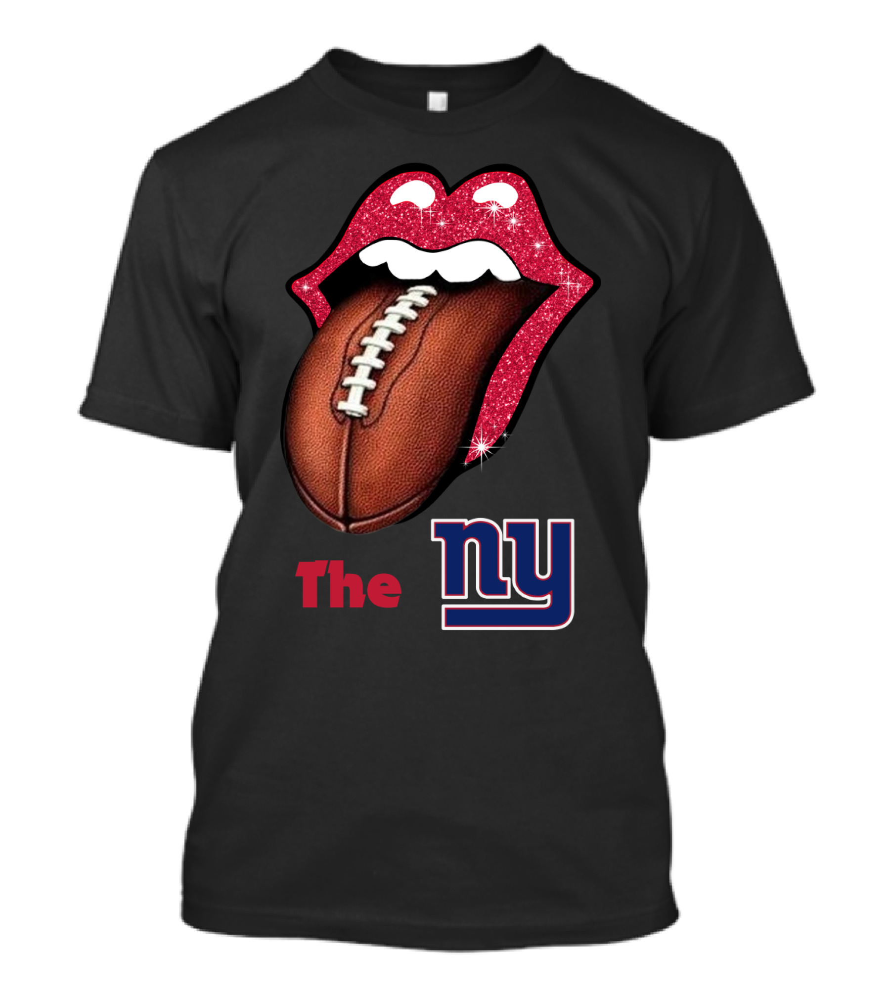 The NY SMILE GIANTS Football Tongue T-Shirt