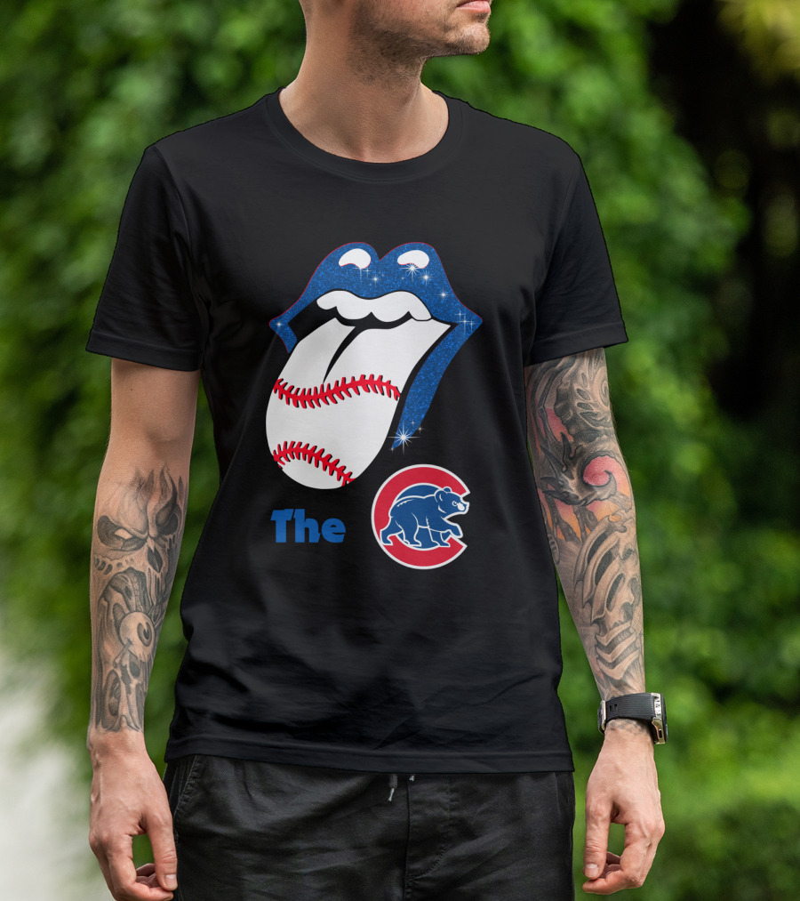 The Smile Cubs Baseball Tongue And Bear T-Shirt