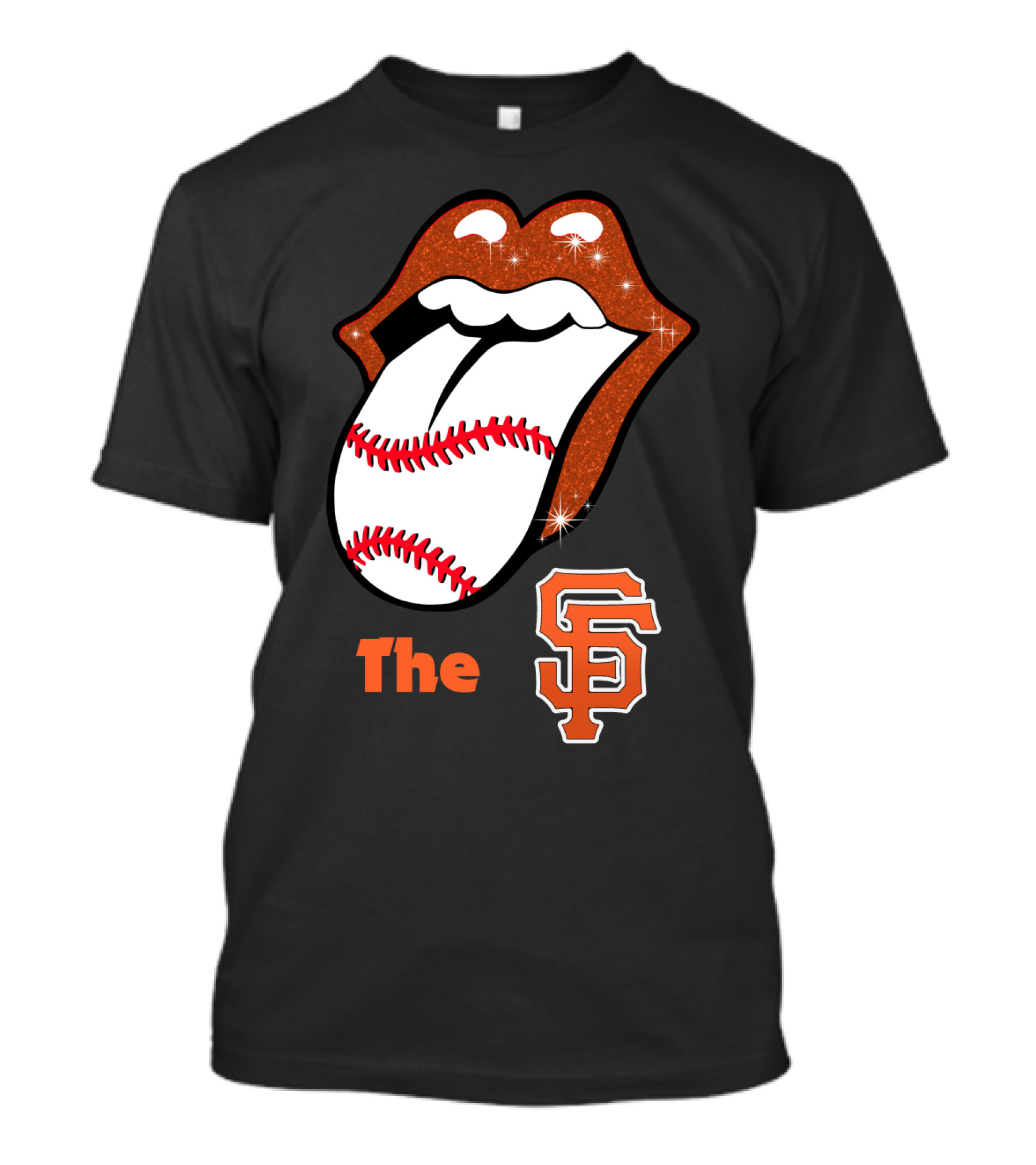 The SF Giants Baseball Tongue T-Shirt