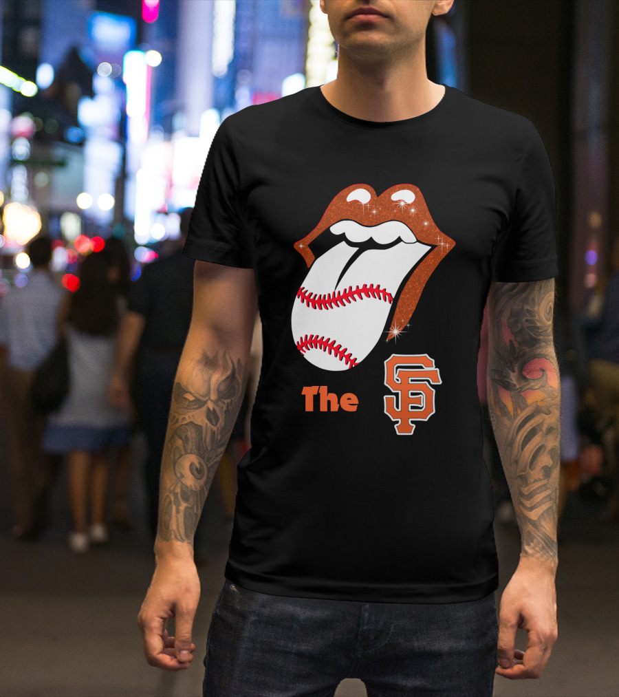 The SF Giants Baseball Tongue T-Shirt