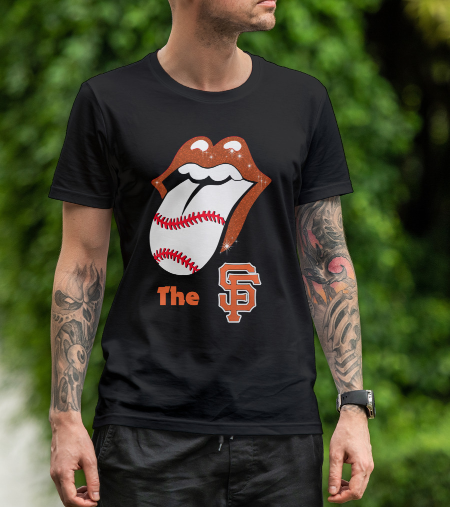 The SF Giants Baseball Tongue T-Shirt