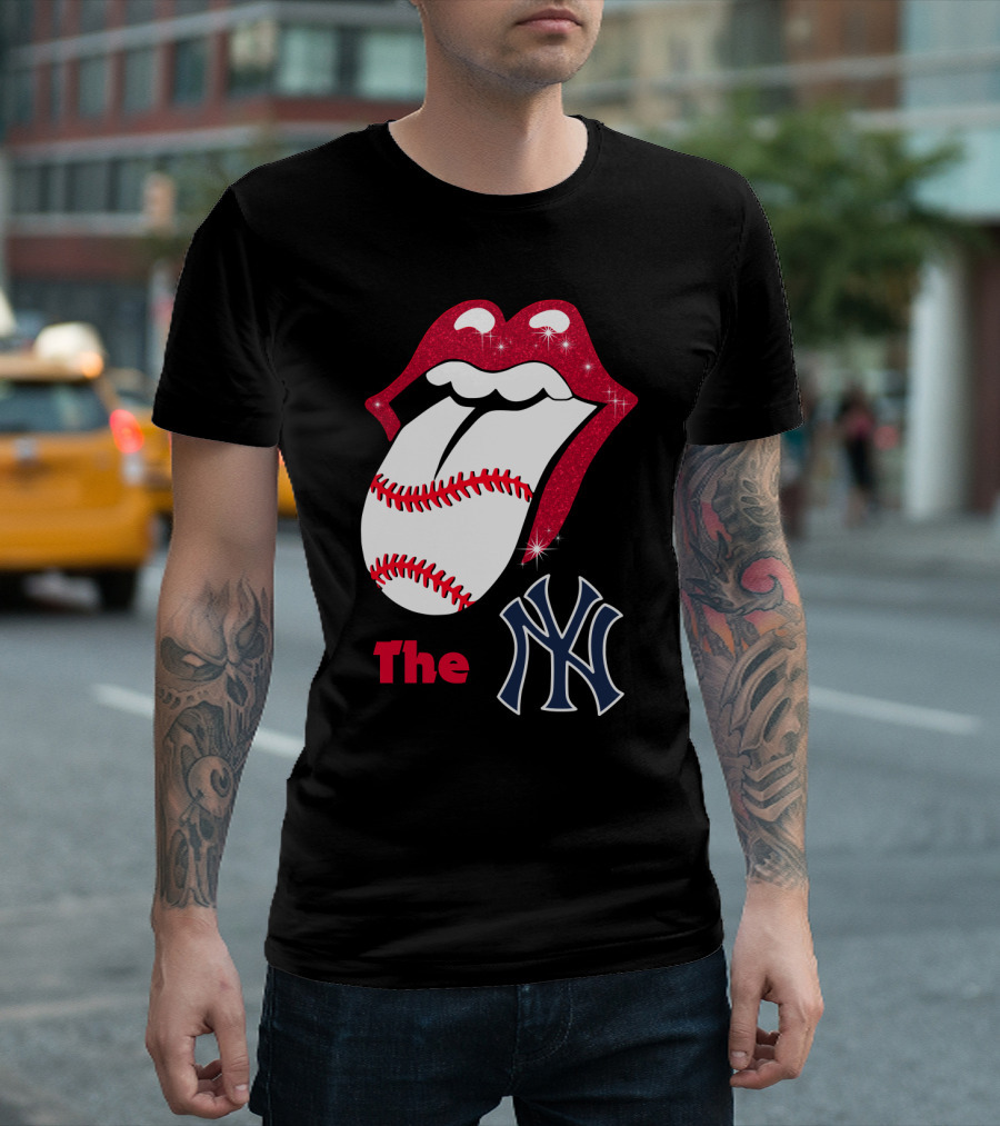 The Yankees Baseball Rolling Tongue T-Shirt