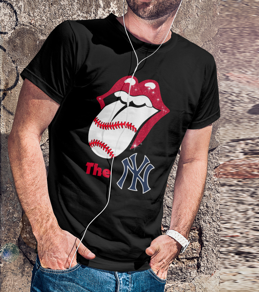 The Yankees Baseball Rolling Tongue T-Shirt