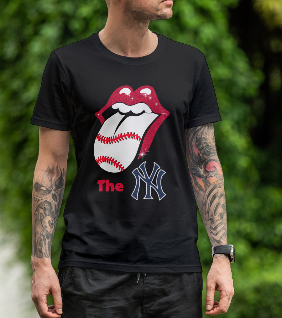 The Yankees Baseball Rolling Tongue T-Shirt