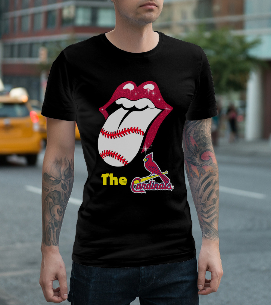 The Cardinals Baseball Tongue Lips T-Shirt