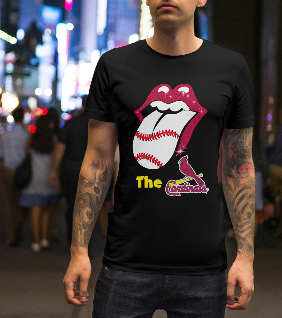 The Cardinals Baseball Tongue Lips T-Shirt
