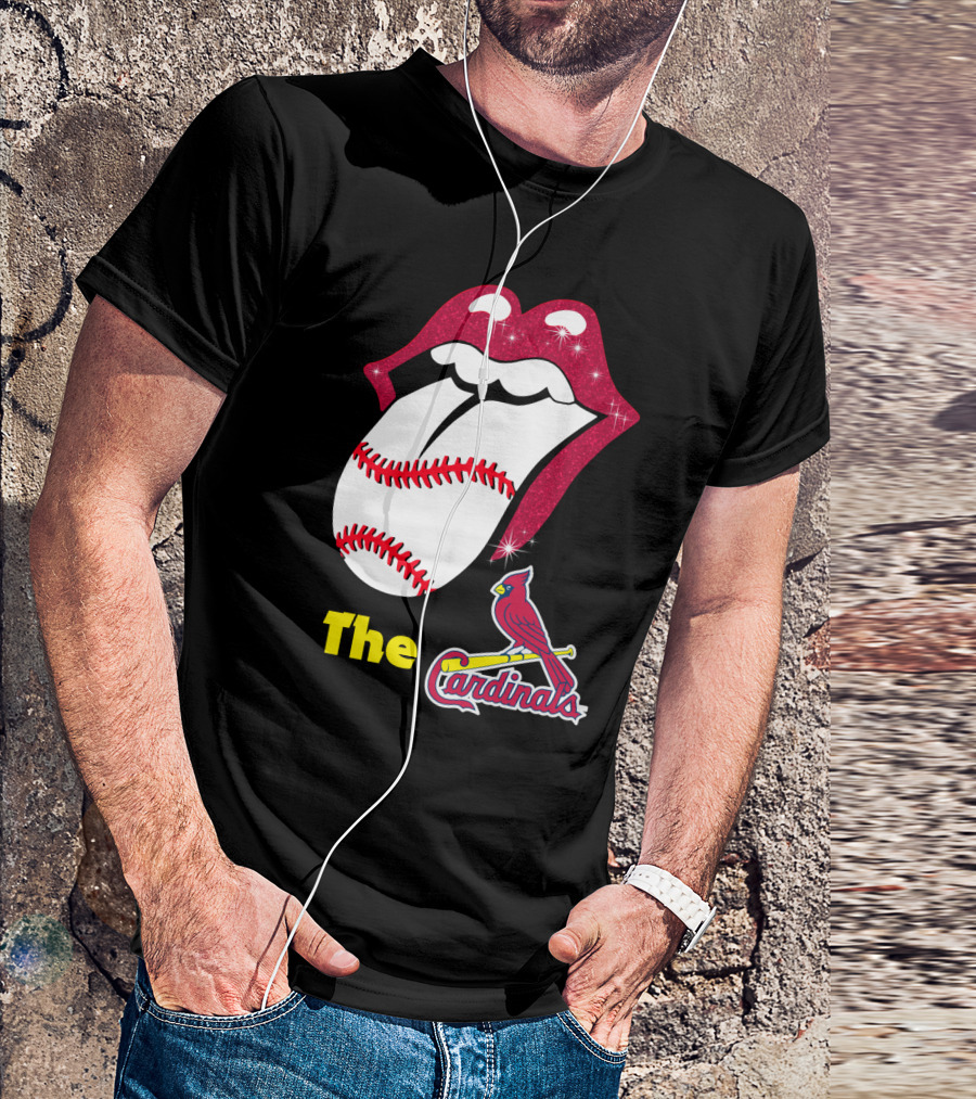The Cardinals Baseball Tongue Lips T-Shirt