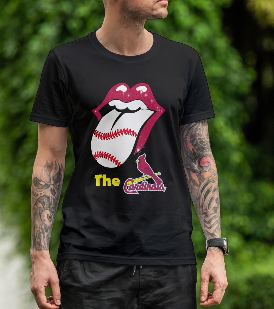 The Cardinals Baseball Tongue Lips T-Shirt