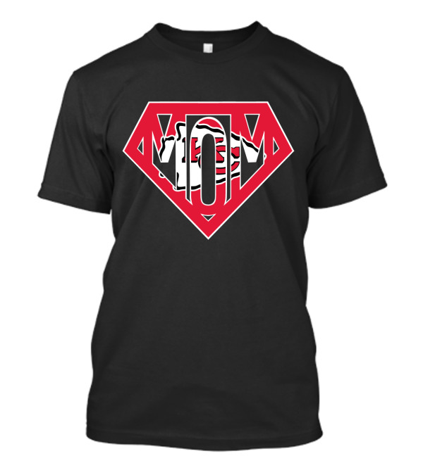 Super Mom Kansas City Chiefs Logo Inspired T-Shirt