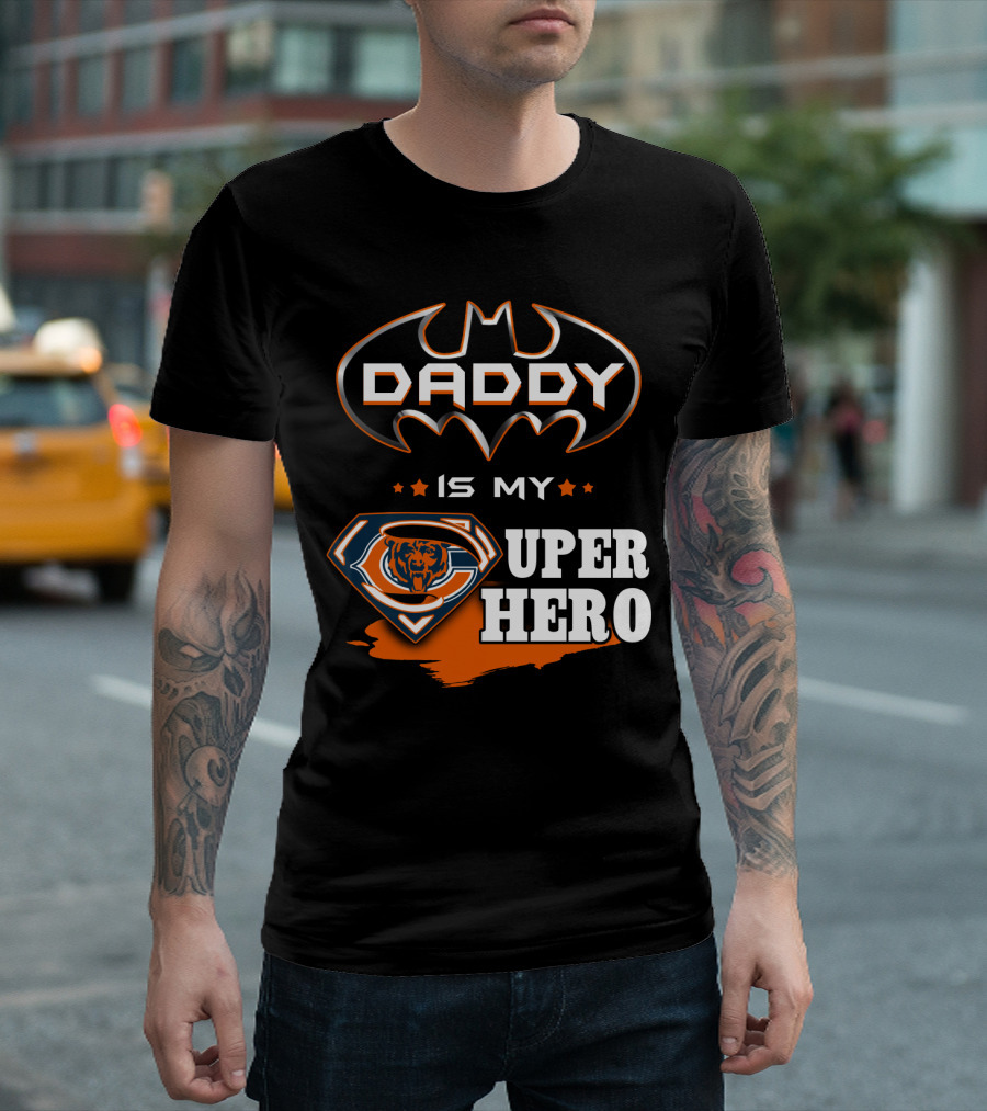 Daddy Is My Super Hero Bears Logo Batman T-Shirt