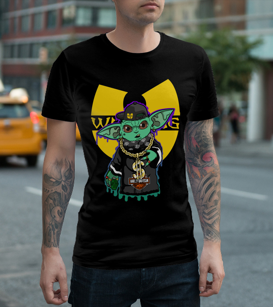 Wu-Tang Clan Harley Davidson Yoda Mashup T-Shirt