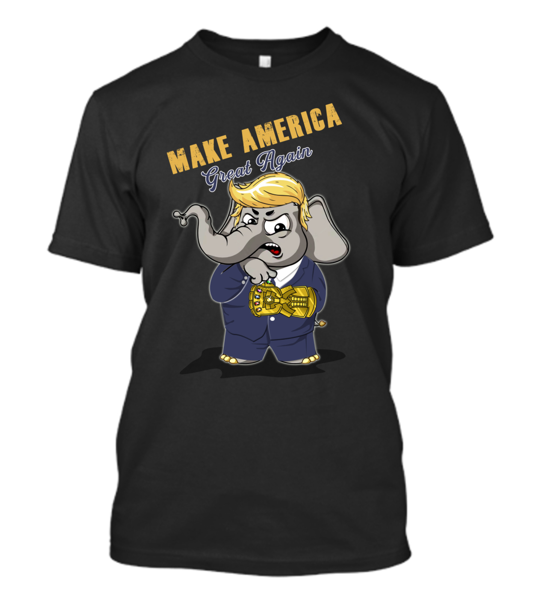 Make America Great Again Elephant With Infinity Gauntlet T-Shirt