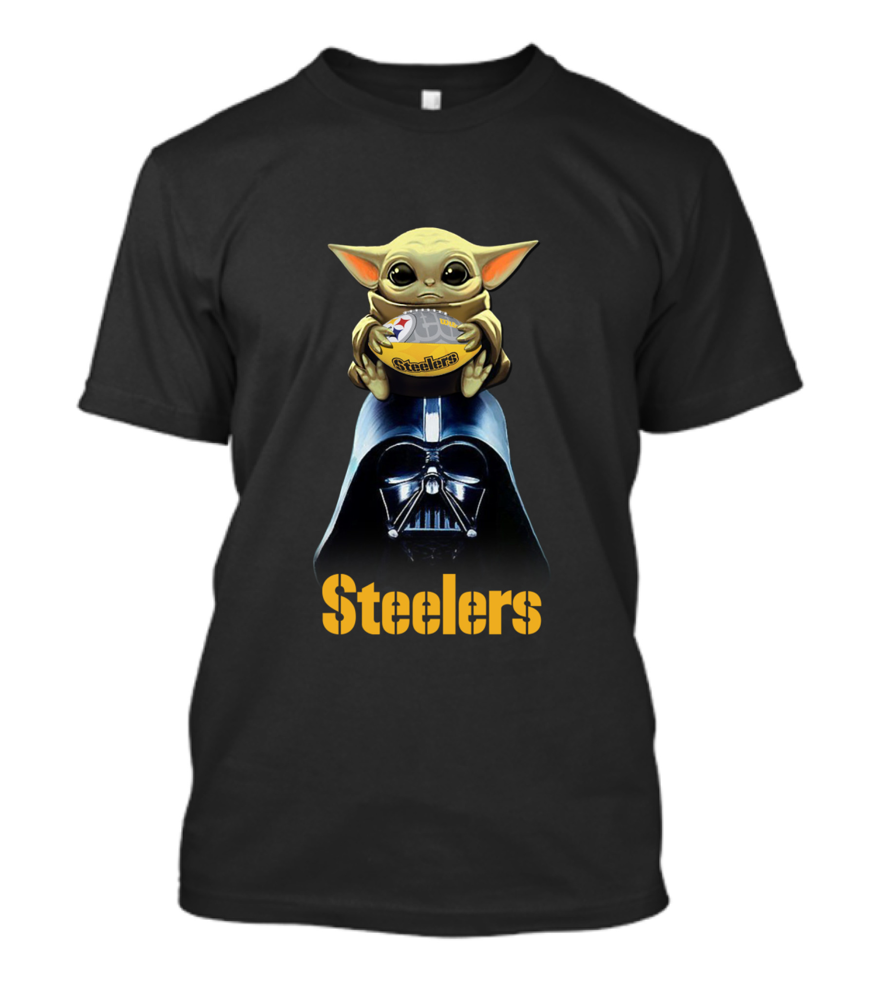Steelers Baby Alien And Galactic Dark Helmet Fusion T-Shirt