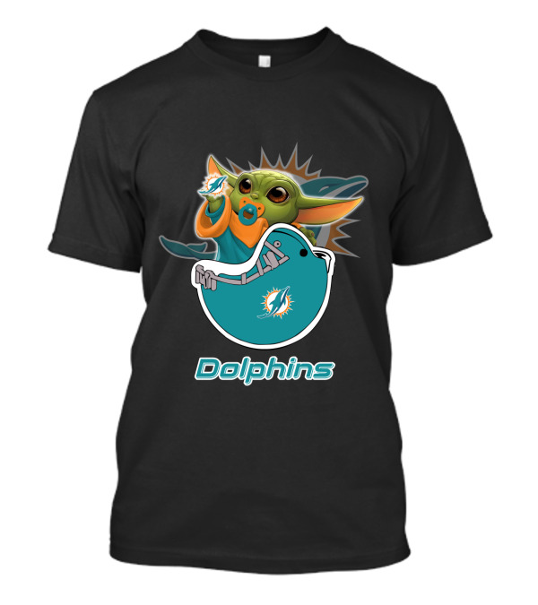 Dolphins Yodast Md 009 Miami Football Iconic Crossover T-Shirt