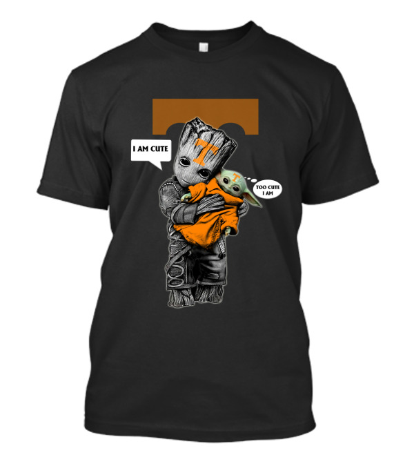 Groot Yoda Cute Ncaa Tennessee Volunteers T-Shirt