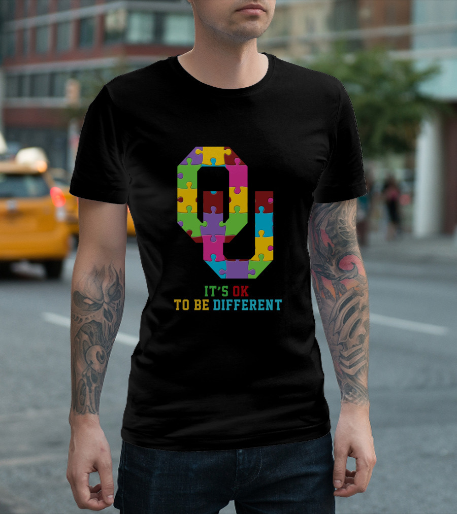 Q Puzzle It's Ok To Be Different T-Shirt