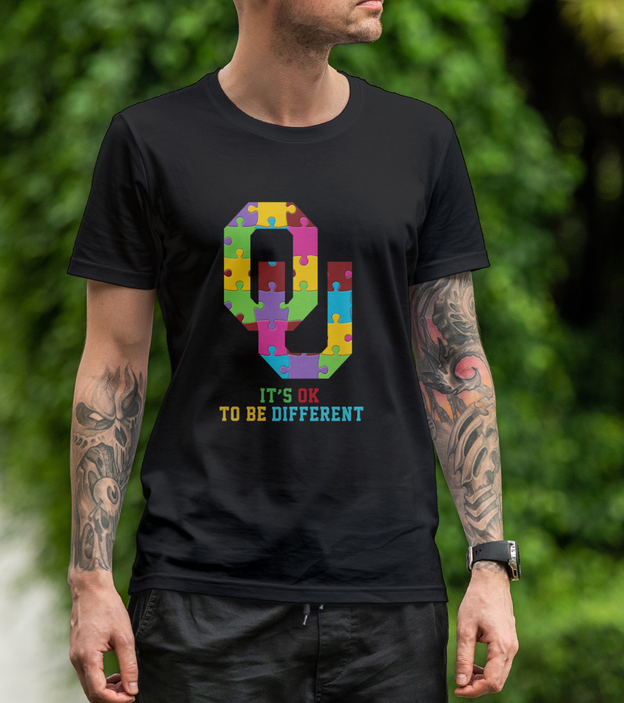 Q Puzzle It's Ok To Be Different T-Shirt