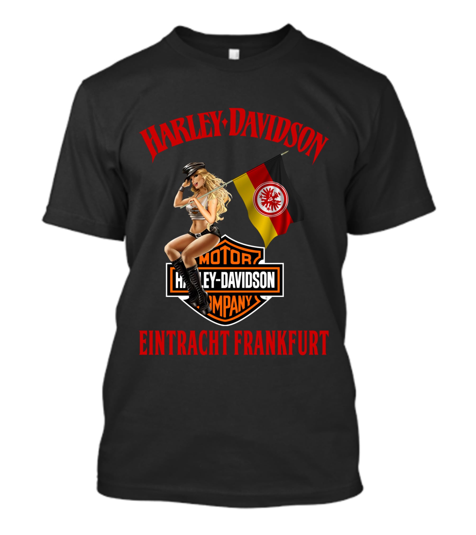 Harley Davidson Eintracht Frankfurt Motor Company Flag Woman T-Shirt