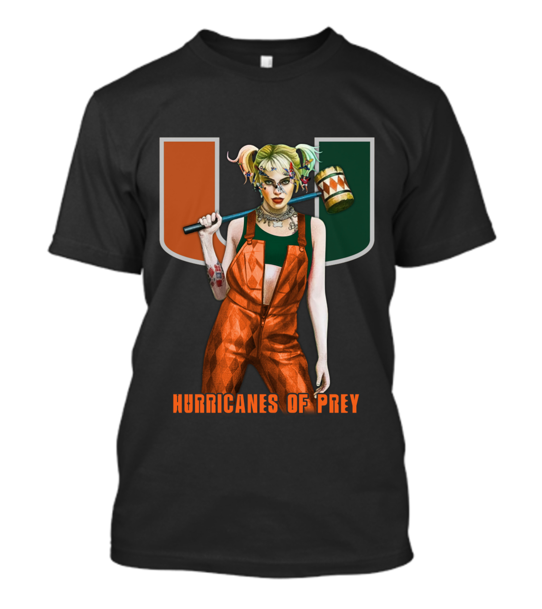 Hurricanes Of Prey Miami U Character Fusion T-Shirt