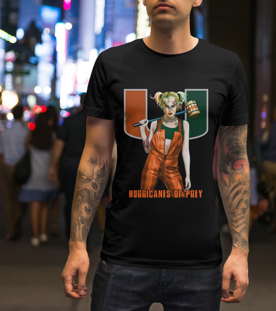Hurricanes Of Prey Miami U Character Fusion T-Shirt