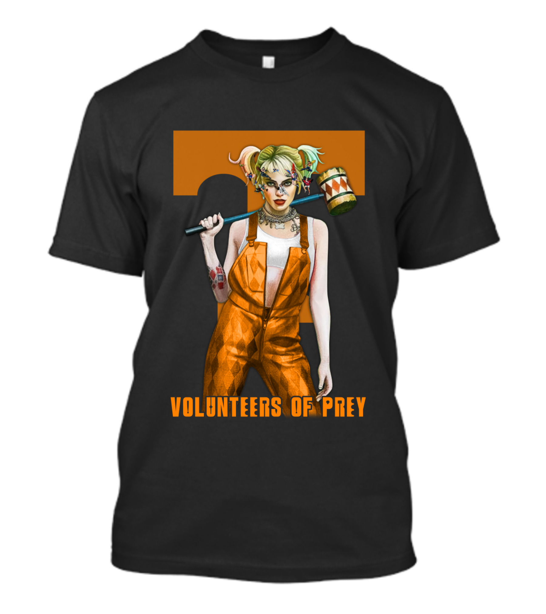 Volunteers Of Prey Tennessee Iconic Figure With Hammer T-Shirt