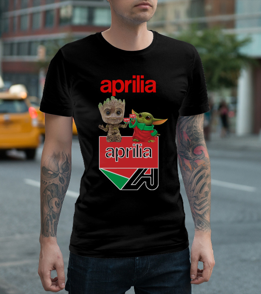 Aprilia Dh 21 Groot Baby Yoda Collaboration T-Shirt