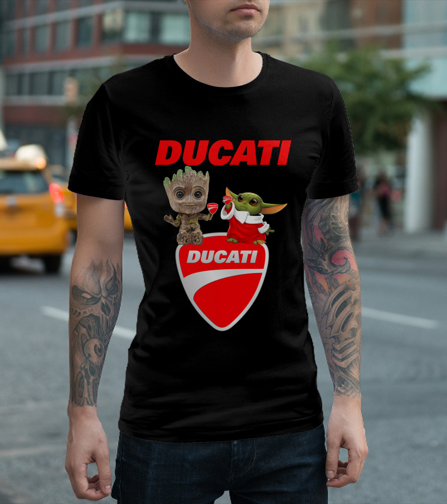Ducati Groot Yoda Guardians Star Wars Collaboration T-Shirt
