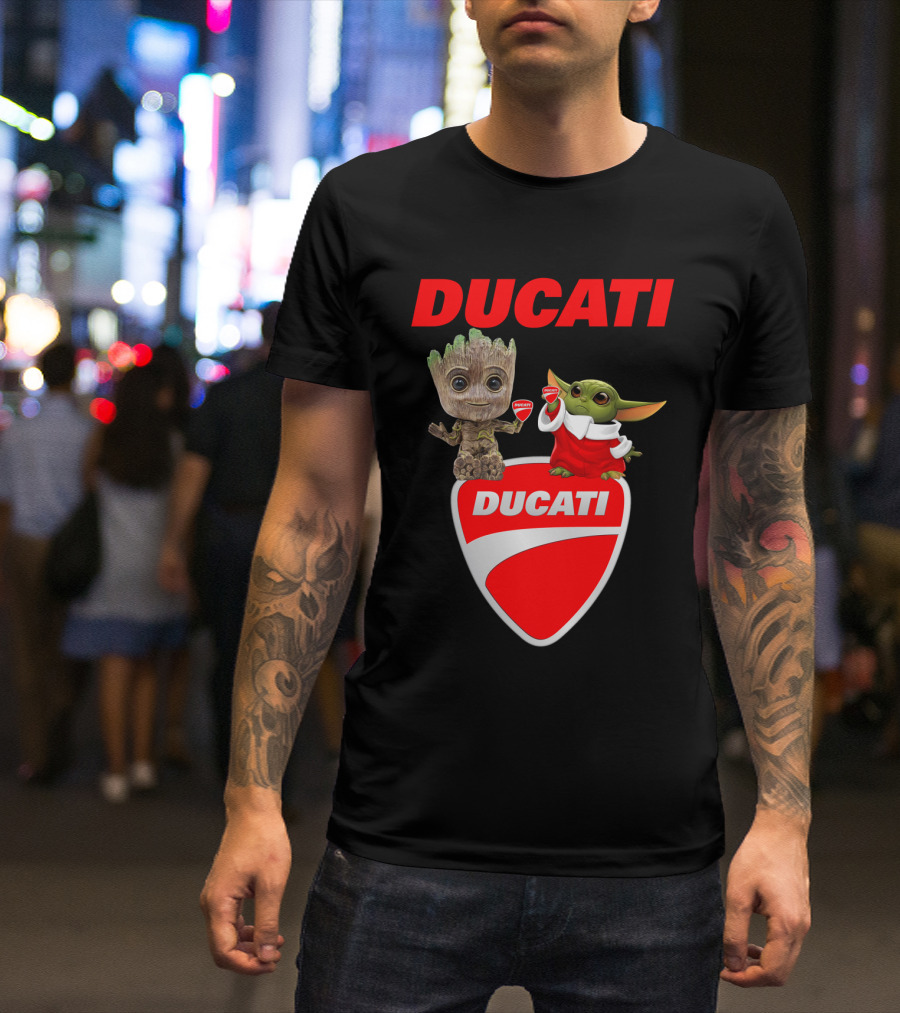 Ducati Groot Yoda Guardians Star Wars Collaboration T-Shirt