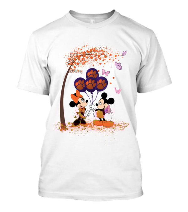 Clemson Tigers Ncaa Disney Collaboration Dh 29 Balloon Art T-Shirt