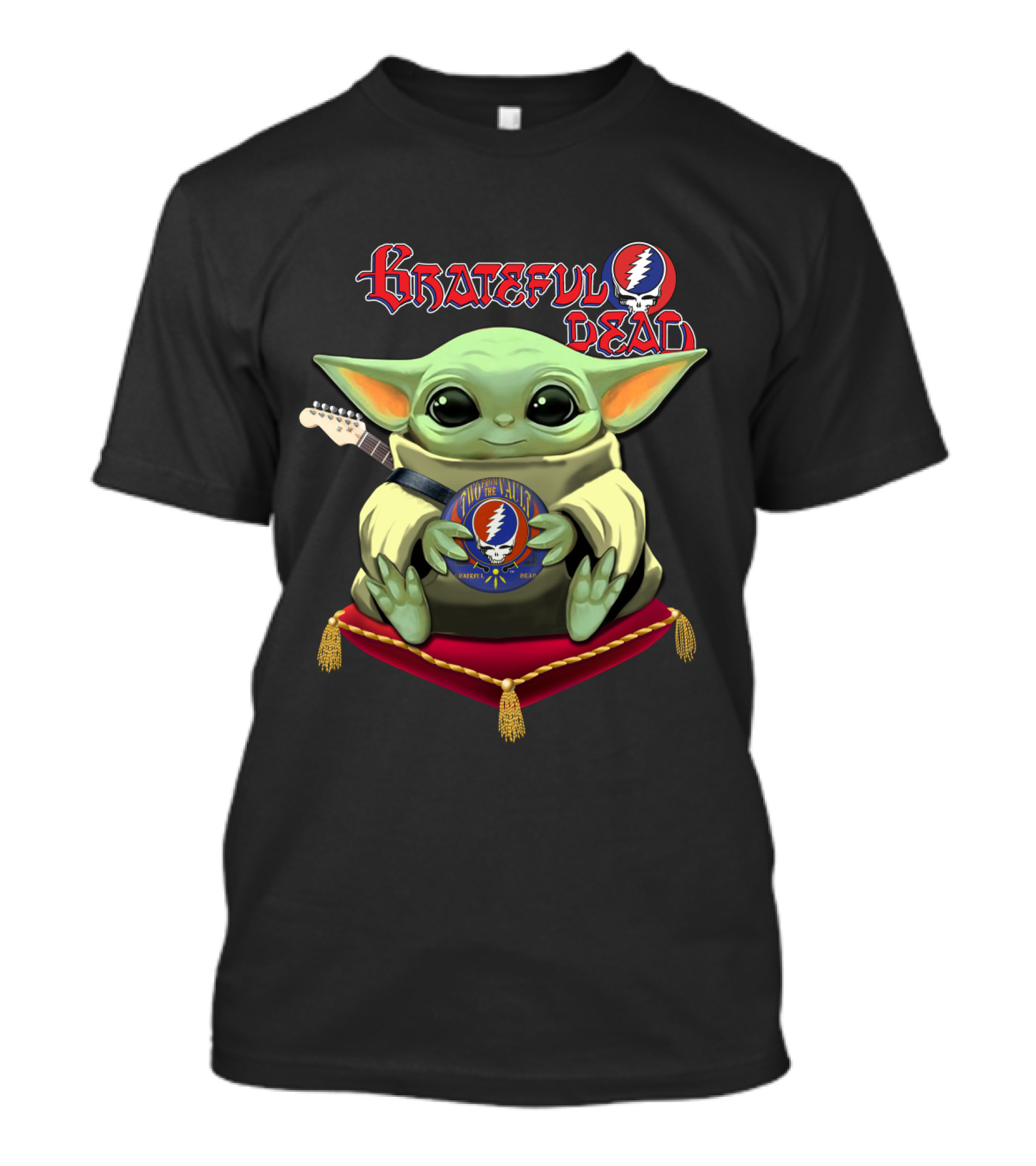 Grateful Dead Baby Alien With Guitar And Steal Your Face T-Shirt