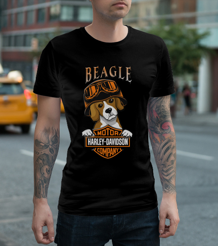 Beagle Harley Davidson Motor Company T-Shirt