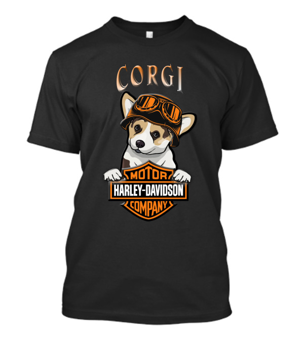Corgi Motor Harley Davidson Company T-Shirt