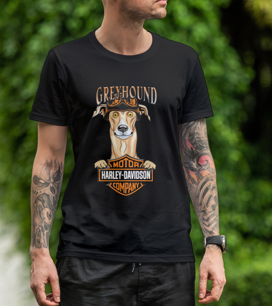 Greyhound Harley Davidson Motor Company T-Shirt